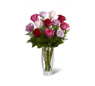 The Captivating Color Rose Bouquet by Vera Wang